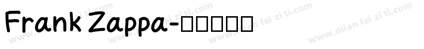 Frank Zappa字体转换